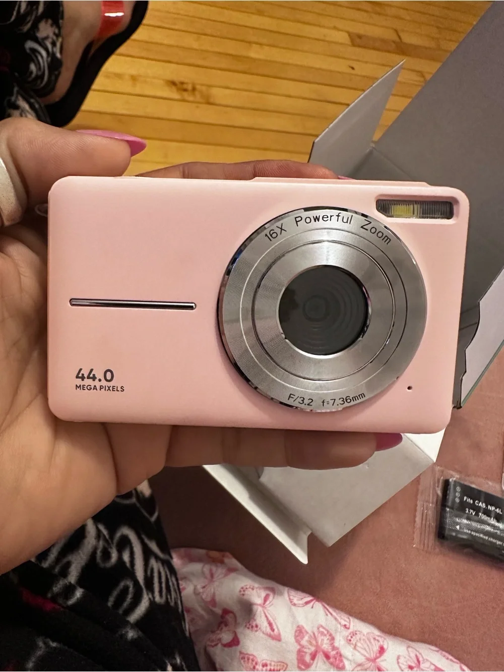 Digital Camera FHD 1080P Pink - Compact Everyday Camera